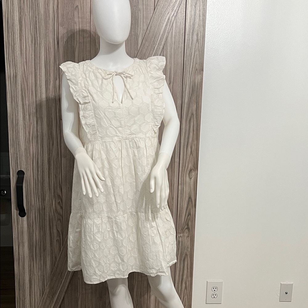 LOFT Cream Kids Casual Dress